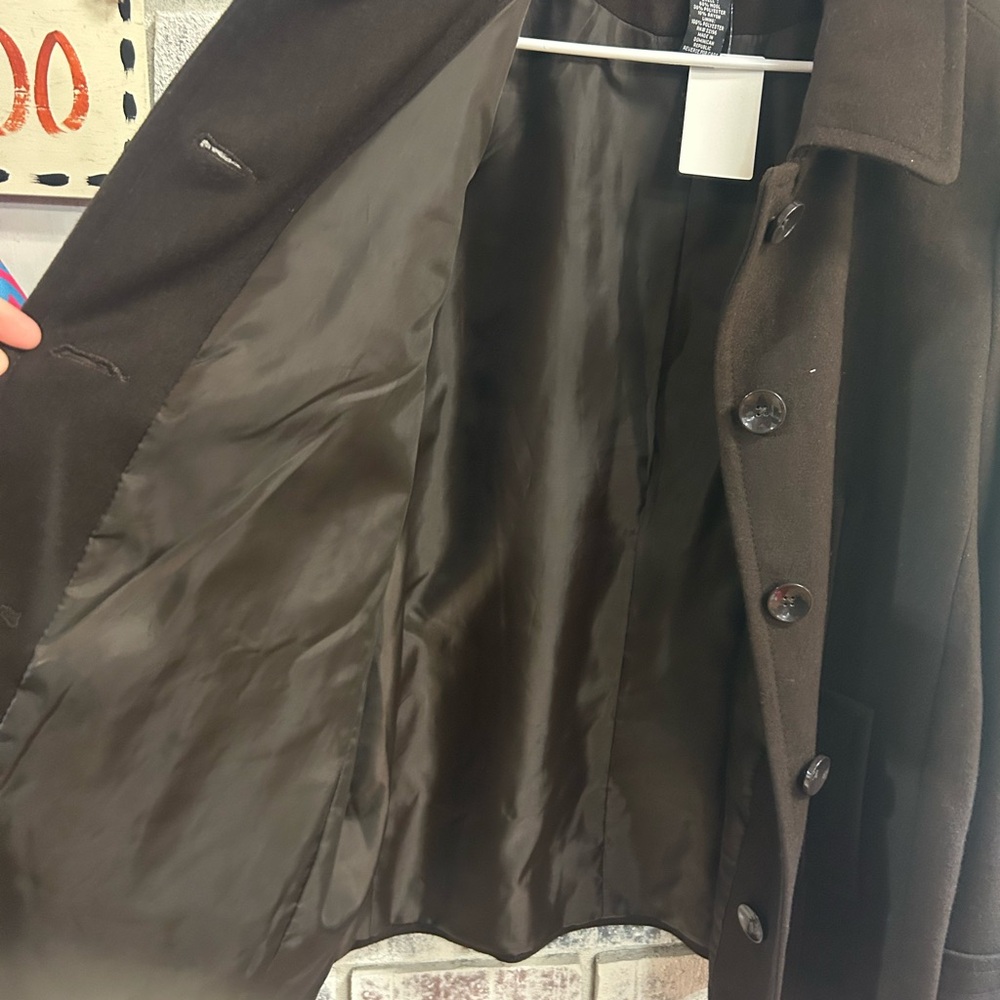 Centigrade Ladies Xl brown wool peacoat  coat - Picture 5 of 9
